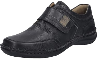 Josef Seibel New Anvers 83 Chaussures Velcro pour homme Largeur K (extra large) Semelle intérieure amovible, Noir , 41 EU X-Large