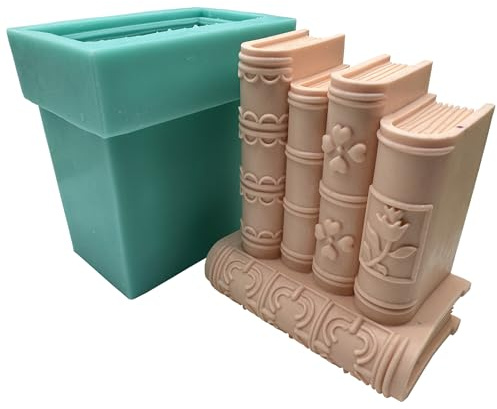 Great Mold Silikonform für Seife, Kerzen, 3D-Silikonformen für Seife, Kuchen, Schokolade, Basteln (Bookcandle)
