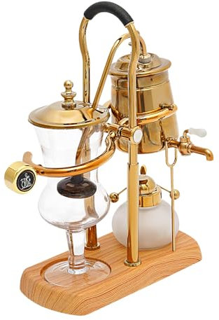 ZENGRICE Caffettiere, teglie a sifone, caffettiera sottovuoto, caffettiera vintage per l'estrazione del caffè e la preparazione del tè oro