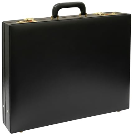 Premium Masonic Regalia MM/WM Apron Hard Case Briefcase, Black Leather – Freemason Bags & Cases, Imitation Leather