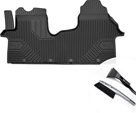 moto-MOLTICO Gummimatten Auto, 4-teiliges Set, Allwetter Gummi Fußmatten mit Rand, Antirutsch & Wasserfest Autoteppiche - passend für Renault Trafic III ab 2014