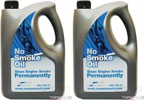 No Smoking Engine Oil - Stops Engine Smoking Permanently SAE 10W-40 Zero Carbon 2PACK
