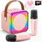 Gontence Karaoke Machine 2 Microphones, Birthday Gifts for Girls Toys Age 3-12 Year Old, Girls Gifts Kids Microphone Toys for 9+ Year Old Girls - Bluetooth Speaker Birthday Presents Kids & Adults