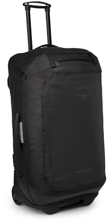 Osprey Transporter Reisetasche mit Rollen, 90L, Raven Black/Black, O/S