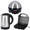 Geepas 3-in-1 Egg Boiler Poacher, Panini Sandwich Press & 1.8L Electric Kettle Kitchen Combo Set | Egg Cooker, 7 Egg Capacity | 750W 2 Slice Sandwich Toaster Maker, Grill | 1800W Cordless Kettle