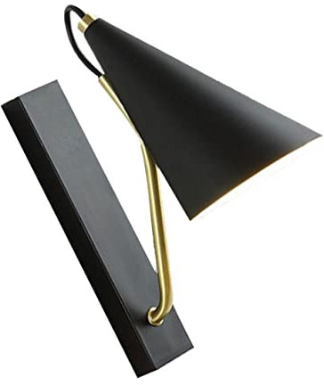 UKCOCO 1stück Nordic Style Wandlampe Wandmontierte Kunstlampe Für Schlafzimmer Und Büro Schwarz Minimalistisches Design Leuchtmittel
