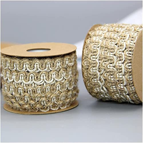 Zwirn, Schnur, Schnur, 5 m, natürliche Jute-Seilschnur, Makramee-Fallschirmschnüre, Sackleinen-Schnur, Hanf-Wickelgarn, DIY, handgefertigt, Scrapbooking, Basteln, Jute-Seil (Farbe: 01–5 m) (Farbe: 08–