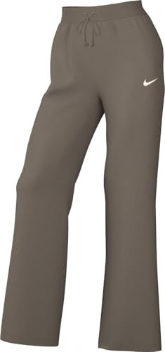 Nike Sportswear Phoenix Fleece Damen-Trainingshose Mit Hohem Taillenbund Und Weitem Bein, Mink Brown/Sail, DQ5615-233, S