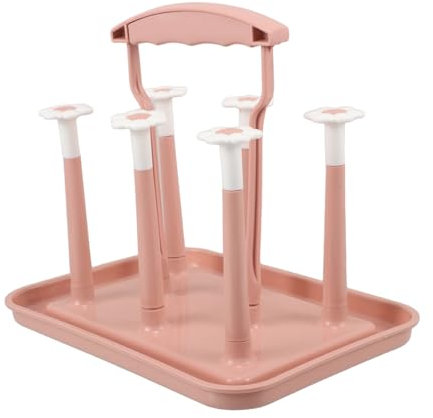 VICASKY Babyflaschentrockenständer Mit Abtropfhalter Für Wasserflaschen Und Tassen Platzsparendes Aufbewahrungsregal Für Arbeitsplatte Vielseitig Einsetzbarer Trockenständer Für Theke Leic