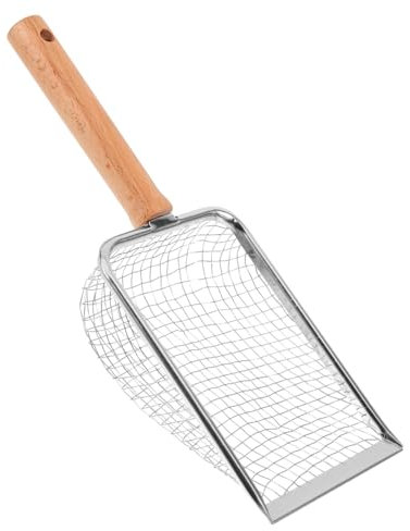 Toddmomy Pelle à Litière Inoxydable avec Poignée Idéale pour Chats Et Reptiles Outil Pratique pour Nettoyage De Litière Tamis Fin pour Élimination Facile des Déchets