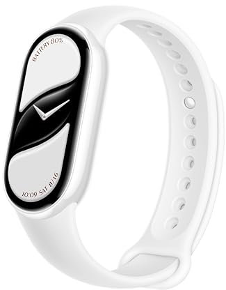 XIAOMI Smart Band 10 Fitness Tracker, 1.72 AMOLED Display, 21-Day Battery Life, 150+ Sports Modes, Heart Rate & Sleep Monitoring, 5ATM Waterproof, 2-Year Warranty – Ceramic Edition Pearl White