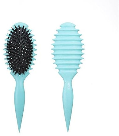 Haarbürsten Stylistin Lockenkamm für Frauen, bequemes Haarstyling, sofortige Schönheit und Selbstvertrauen(Green)