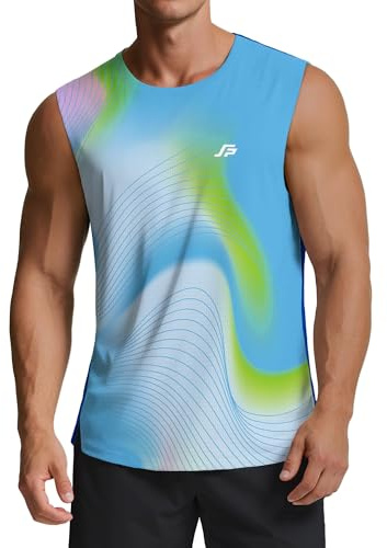 ANGEL CITIZ Men's Running Tank Top Gym Sleeveless T-Shirts Ultra Lightweight Marathon Singlet Training Vest UPF 50+