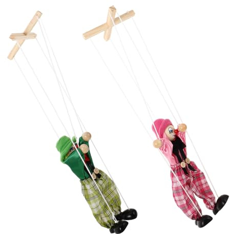 FUNOMOCYA 2 Stück Teiliges Marionetten Piratenspielzeug aus Hochwertigem Material Spielbare Faden Marionetten für Interaktives Puppentheater Dekorativ für Party und Kinderzimmer