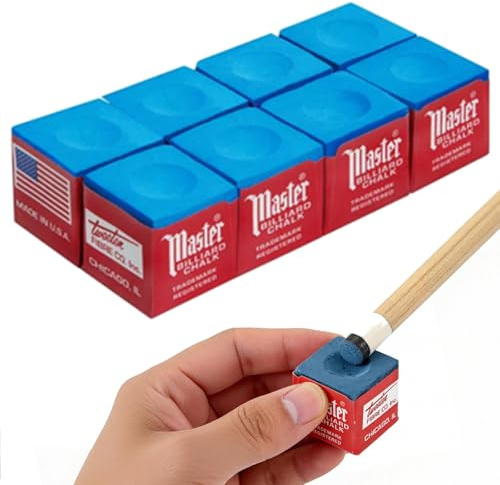 IENHDK 8 Stück Billard Chalk,Billard Kreide Zubehör,Billard Zubehör | Billiard Kreide,Billiard Zubehoer,Billardkreide,Billiard,Pool Queue Würfel,Billard Zubehör Kreide,Für Amateure Und Profis