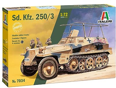 Italeri 7034S - Sonderkraftfahrzeug 250/3, Geformte Farbe
