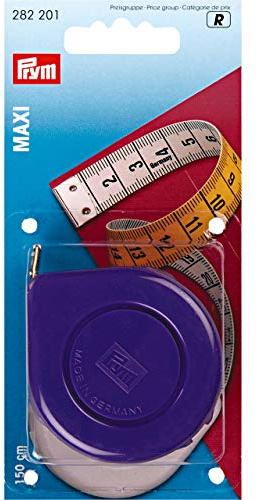 Prym Maxi Mètre à ruban 150 cm en polyfibre de polyester Jaune/blanc