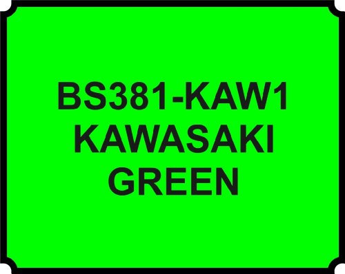 wlw KAWASAKI GREEN PAINT - HEAT RESISTANT - 400ML AEROSOL SPRAY PAINT CAN GLOSS