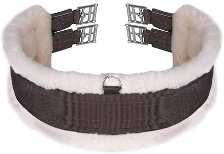 Shires Fleece Lined Girth (Brown, 48)
