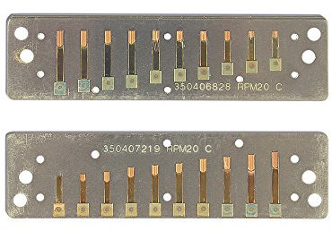 Suzuki RP-M-20-F# Replacement Reed Plates for Manji Harmonicas, Key of F#