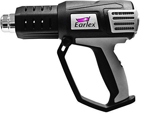Earlex Heat Gun HG2000LCDUKP incl. nozzle attachments, scraper and carry case - 50°C - 650°C, 2000 W, memory function, Digital LCD display