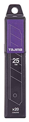 Tajima CB65RB-20H Razar Black Cutterklinge (Ersatzklinge für Cutter), 25 mm, Set mit 20 Stück