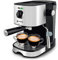Grunkel - Cafetera Espresso de 15 bares presión - CAFPRESO H15 - y Vaporizador orientable y Filtro Doble Salida en acero inoxidable. Bandeja antigoteo y protección Sobrecalentamiento. 1L 850W