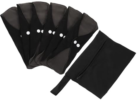 MAGICLULU 2 Juegos De Compresas Reutilizables Materiales Cómodos Compresas Reutilizables Para El Para Uso Diario Servilletas Menstruales Portátiles