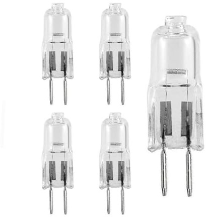 UGEFKMQ Bombilla G6.35 12V 24V 220V 35W 50W 75W 100W Lámpara Halógena GY6.35 Cuentas De Luz De Cristal, Lámpara De Trabajo Regulable 5Pc 24V-35W