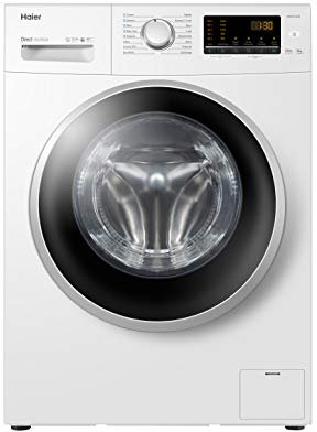 Haier HW80-B14CIN Lavatrice 8 kg, Opzione Vapore, Libera installazione, 16 Programmi, Carica Frontale, Classe Efficienza Energetica A, 1400 Giri, Bianco [Classe di efficienza energetica A]