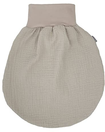 Lilakind“ Baby Musselin Strampelsack | Kleinkind Musselin Schlafsack | Made in Germany Sand Gr. M