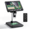 Ashfly LCD Digital Mikroskop für Münzen, 7 Zoll 1080P USB Mikroskop, 50X-500X Auflösung, Microscope mit 8 einstellbaren LED-Leuchten, PC-Ansicht kompatibel, ideal für Kinder und Erwachsene