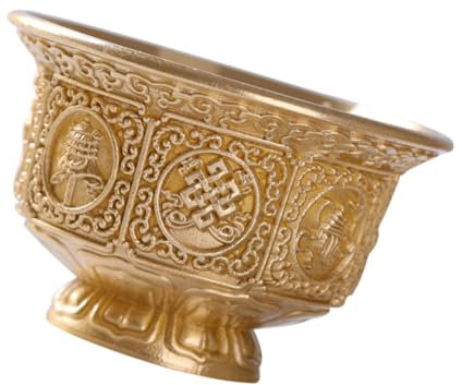 CIYODO Coppa Per Offerte Domestiche in Rame Coppa Per Acqua Delicata Buddista Accessorio Per Offerte