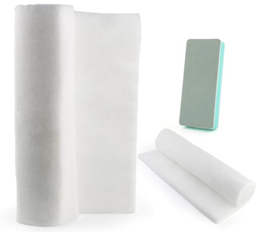 TGHongKy 50x60cm Acquario Filtro Spugna Filtro per Acquario 50x60x2cm Addensata Schiuma Filtrante per Acquario Spugna Filtro Acquario con Spazzola per Acquario