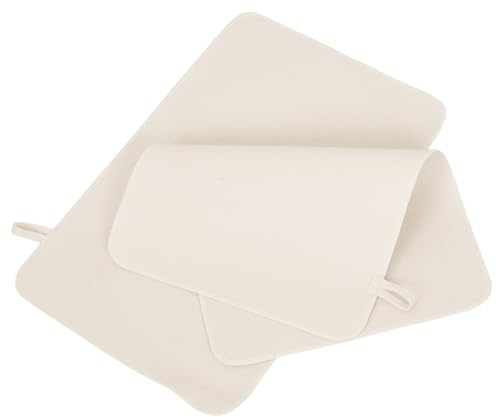 Gogogmee 2 Stück Sauna Filz Sitzkissen Beige Saugfähig Wärmeisolierend Tragbar für Heim Dampfsauna Dampfbad und Badewanne