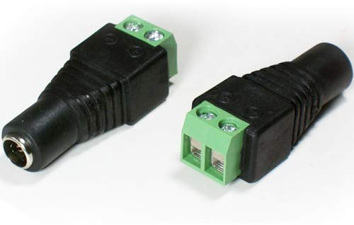 Loops 5.5mm x 2.1mm DC Female Screw Terminal Connector - CCTV Jack Socket Power Adapter