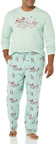 Amazon Essentials Disney | Marvel | Star Wars Ensembles de Pyjama en Flanelle Homme, Mickey Winter - Mens, XL