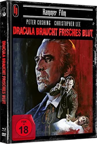 Dracula braucht frisches Blut - Cover B (Uncut Limited Mediabook, Hammer Film-Edition) [Blu-ray]