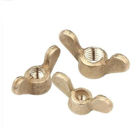 5 Stück DIN315 M4 M5 M6 M8 M10 M12 M14 M16 Flügelmuttern aus Messing von Hand anziehen(M16 (5Pcs))