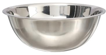 Buckingham Deep Mixing Bowl Stainless Steel Heavy Gauge Washing Up Bowl Stackable Idea for Meal Preparation Salad & Baking Bowl Dishwasher Safe 7.5 litres (34 cm)