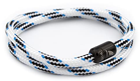 WIND PASSION Paracord-surfararmband av sjömanstråd, flätat armband för män och kvinnor, handgjort surfararmband, segelrep, maritimt och vattentätt, Small (Wrist size: 14.0-15.4 cm), Rostfritt stål