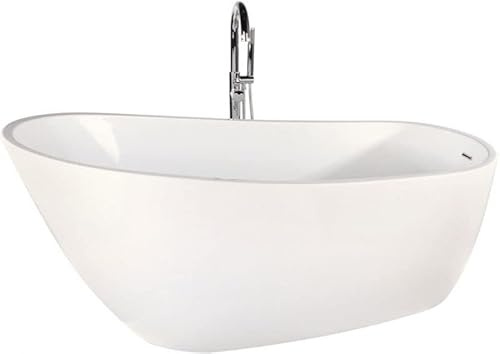 Izland Freestanding Bath | Double Skinned Acrylic Bathtub | Slipper Bath | Double Ended | 1500mm