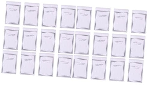 NUOBESTY 100stücke PVC Ohrring Display Karten Für Schmuckaufbewahrung Für Ohrringe Und Ketten Zum Ausstellen Schmuck Praktische Vorgefertigte Für Gleichzeitige