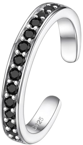 FOCALOOK Anello Piede in Argento Sterling 925 Anello Piede da Donna in Argento con Zirconia anello piede donna argento 925 anelli piedi donna