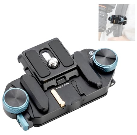 Fotopro RZ-5 Quick Release Camera Mount, Backpack Strap Mount with 1/4 Screw, Adapter for DSLR/Mirrorless Camera Tripod Stabilizer Handheld Gimbal Monopod Slider