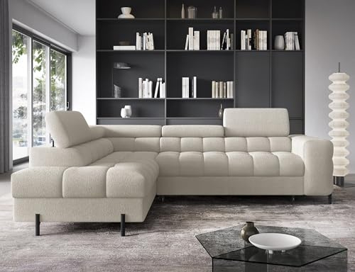 Generisch Couchgarnitur Garnitur Sofa Sofagarnitur Ferucce mit Schlaffunktion Bettkasten Wohnlandschaft (CO-FER-LT-18ROY)