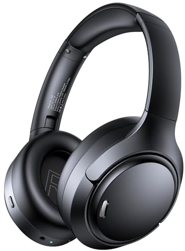 TAGRY Noise Cancelling Bluetooth Over Ear Headphones Wireless for Travel Workout
