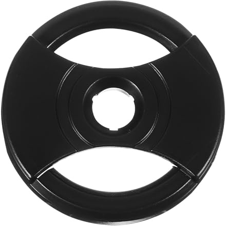Toyvian Accesorios para Tocadiscos Adaptador de Discos de Vinilo, Plástico Ecológico Negro, Alta Resistencia, Uso en Fonógrafos y Platos Giratorios