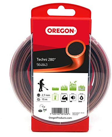 Oregon Techni 280 564843 Heat Resistant Trimmer Line for Over Grown Grass and Weeds, Red