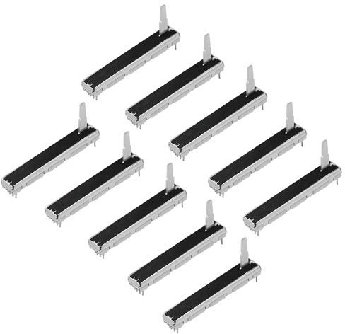 WMYCONGCONG 10 PCS 10K Ohm Schiebepotentiometer Doppellineares 10K elektronisches Potentiometer